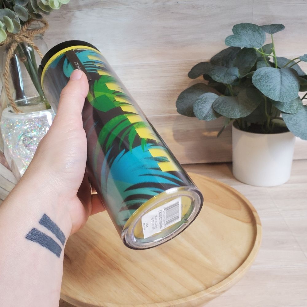 Starbucks Hawaii 2013 16 oz Coffee Travel Tumbler Palm Leaves - Picture 4 of 8
